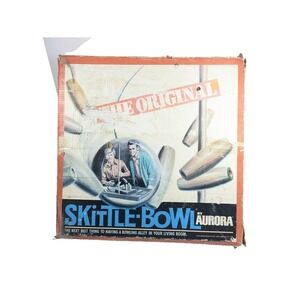 Vintage AURORA SKITTLE BOWL All American Action Bowling GAME w/ BOX No. 5501